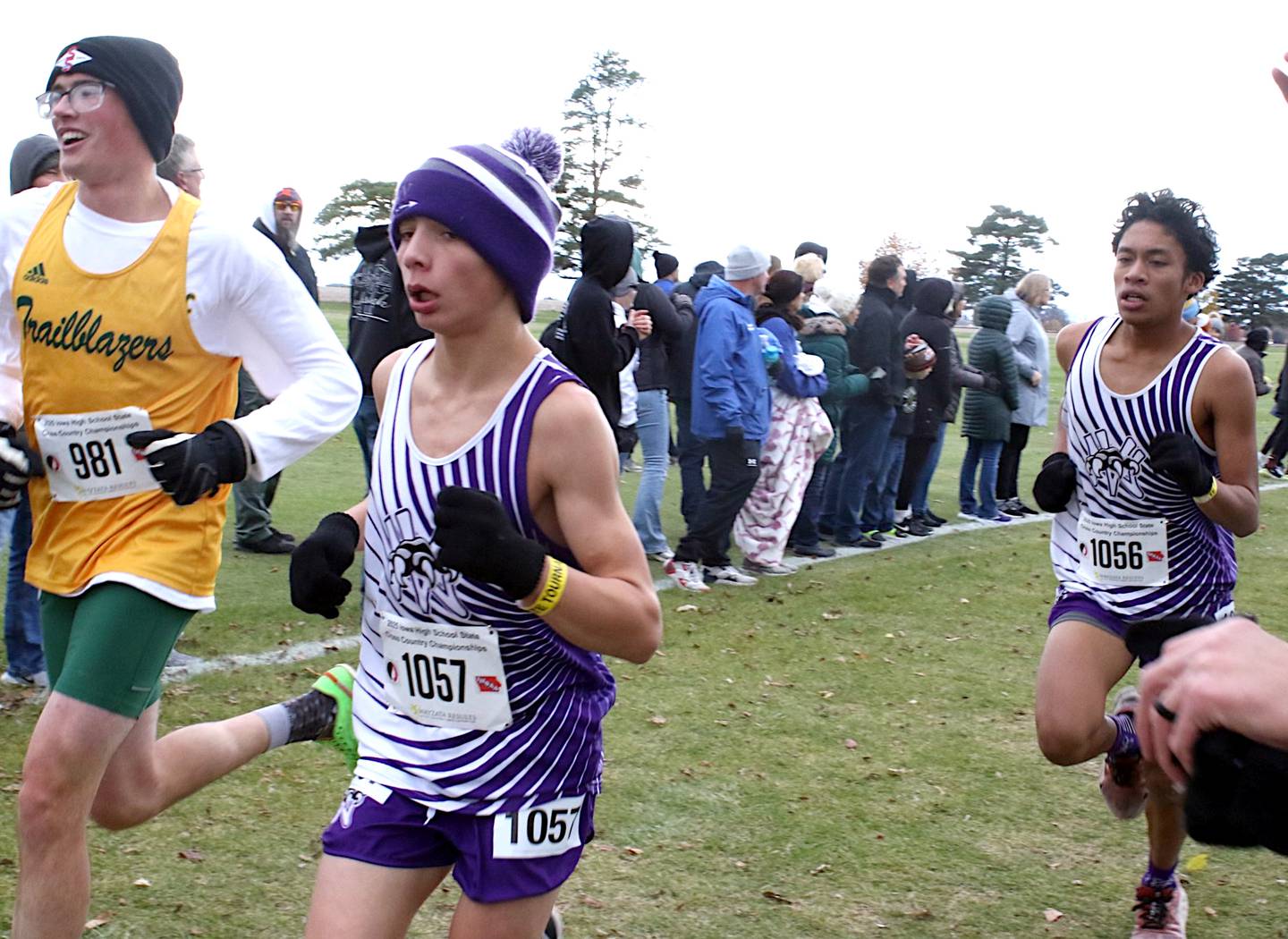 NV's Josh Nelson and Cherubim Mercado at the state cross country meet.
