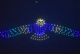 Drone show brightens East Union night