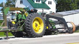 One injured in tractor-semi collision
