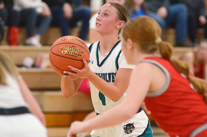 Southwest Valley's Ada Lund concentrates on a free throw during Tuesday's regional game against Central Decatur. Lund had 15 points and seven steals in the 59-42 victory.