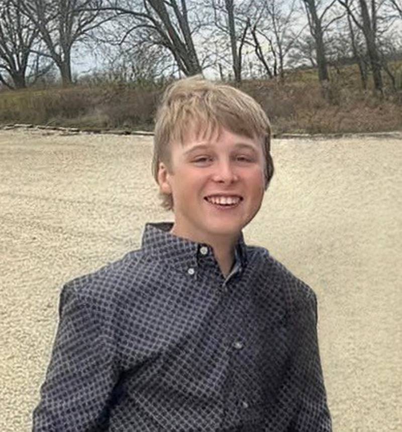 Tristan Decker, 13, of Lorimor, died Sunday, Nov. 26, 2023, in Lorimor.