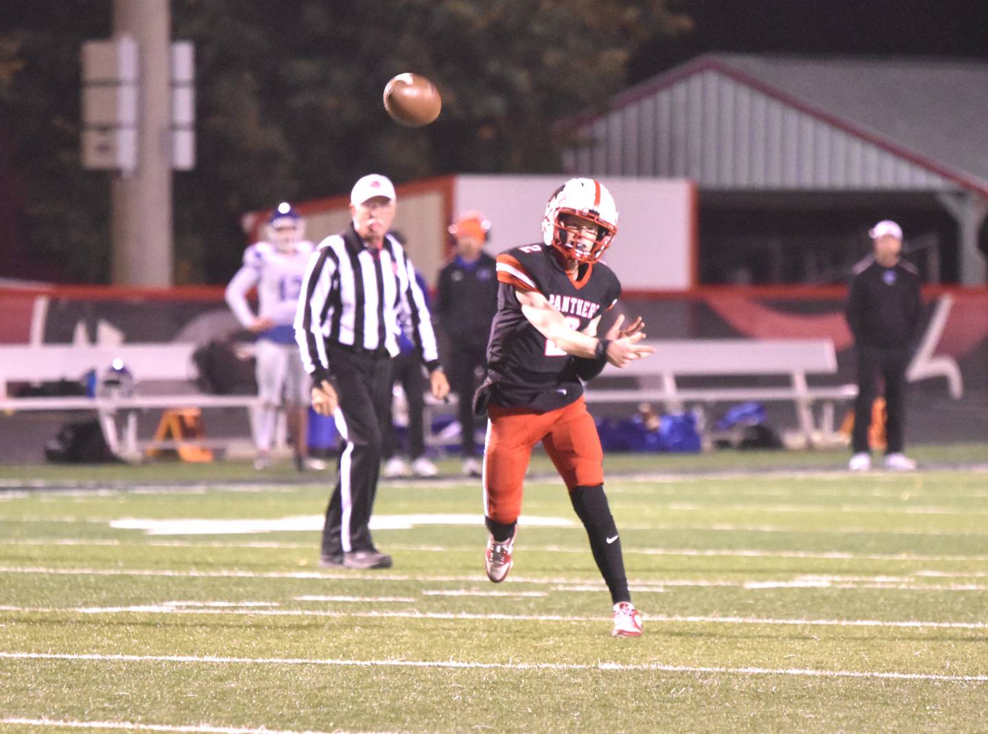 Tanner Ray returns as Creston's quarterback after throwing for 1,134 yards and 14 touchdowns, earning second team all-district honors as a sophomore in 2024.