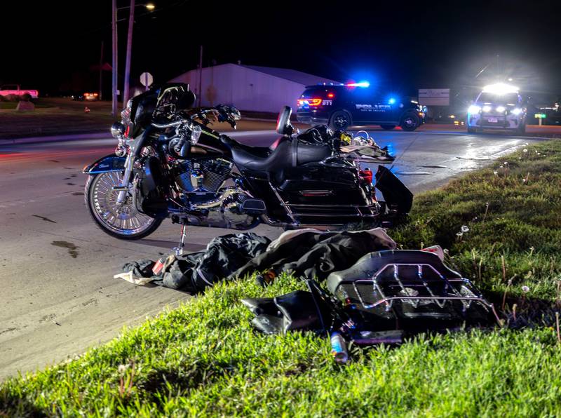 A motorcycle was struck Saturday night in Creston in a hit-and-run accident. The accident is still under investigation.