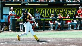 Jaixen Frost with Hawkeyes homer Saturday
