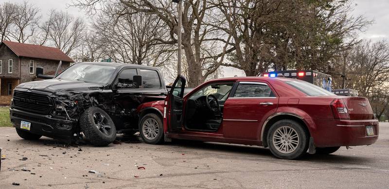 A three-vehicle accident Monday in Creston was caused by a driver failing to stop at a stop sign at Prairie and Spruce streets, according to Creston Police.