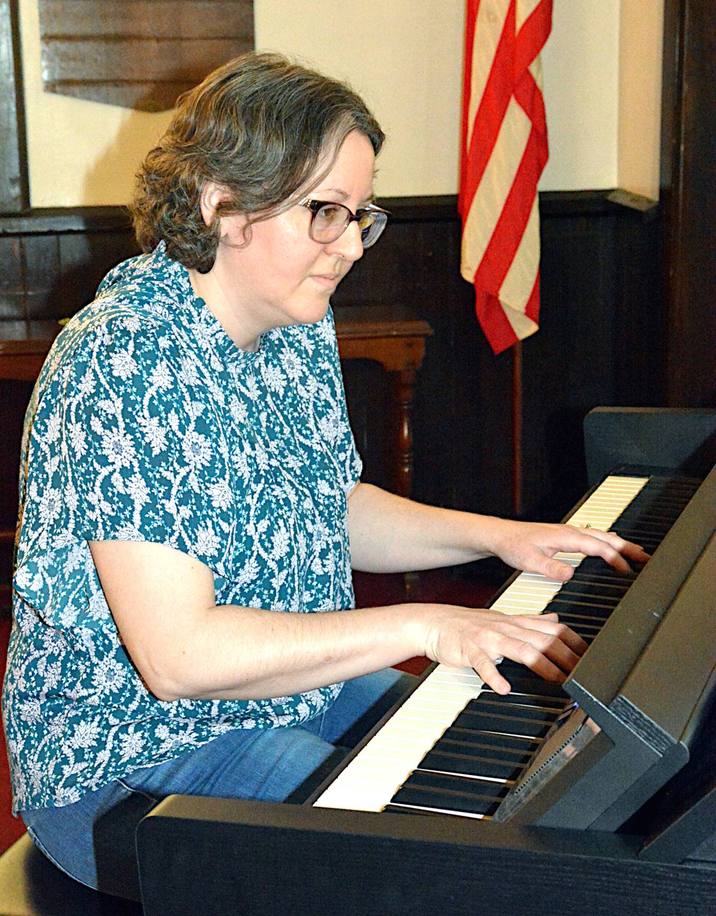 Along with composing, Oxley is the assistant director and accompanist for the Greenfield community children's choir Voices Raised.