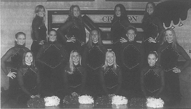 The 2003-04 Creston High School Peppers dance team, featured in Thursday's "Jam the Gym Night" to celebrate TWIRP BIRP 2004, includes, front row from left: Erin O'Kane, Amanda Miller, Britni Spargur and Dawn Wolfe. Second row: Rikki Kissell, Tisha Hammond, Kristina McFee, Desiree Steffen and Calli Crigger. Back row: Amy Duree, Cayla Taylor, Laura Snider and Jodi Fastenow. Sponsors are Michele Thatcher and Lisa Quam.