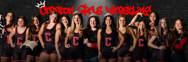 The Creston girls wrestling team