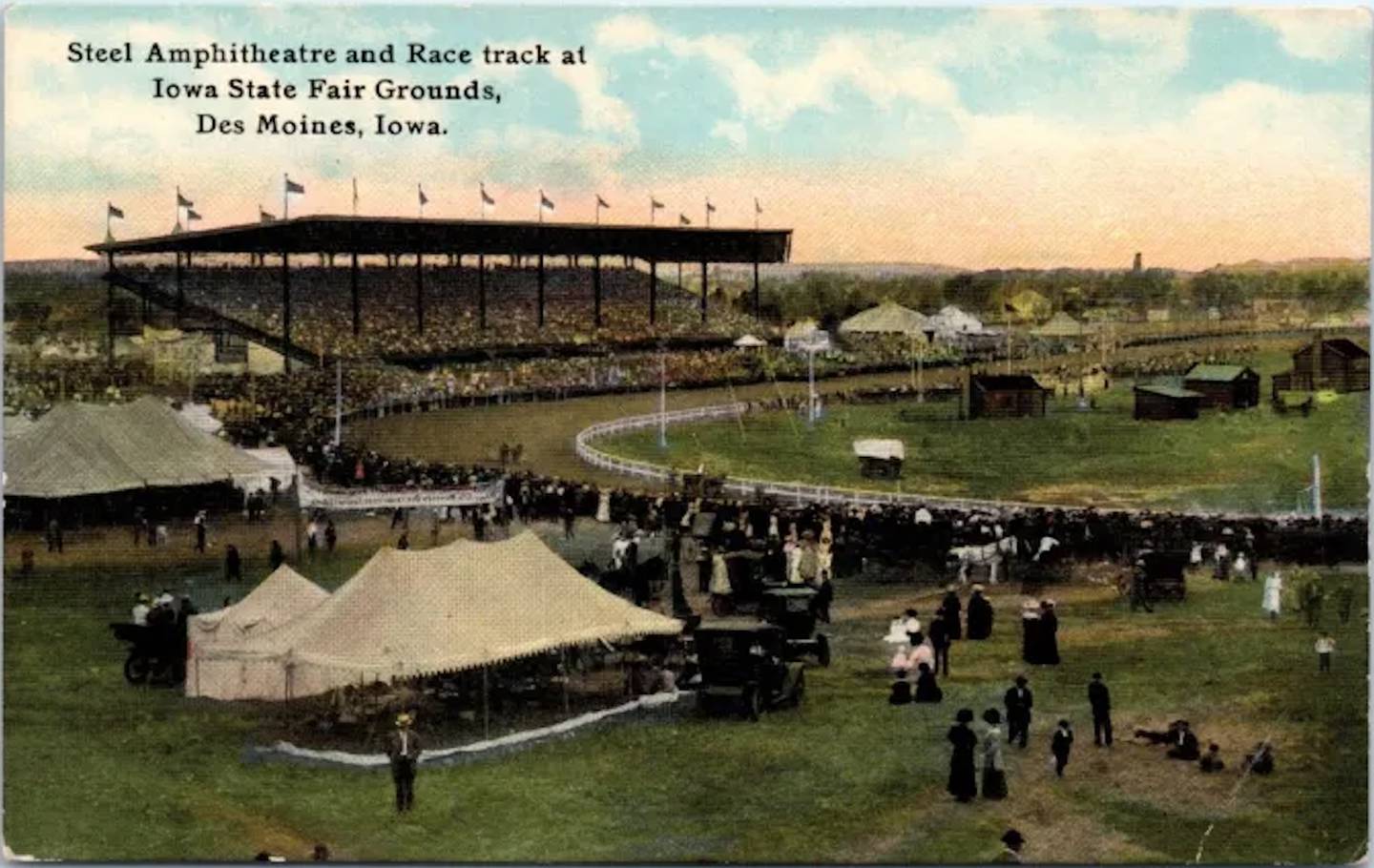 The Iowa State Fair has been around since 1854. It's been at the permanent location in Des Moines since 1879.