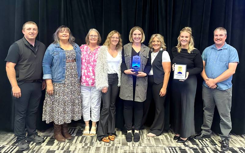 Adair County Health System officials receive a Top Workplace Award. This is the third time ACHS has earned this award since 2022.