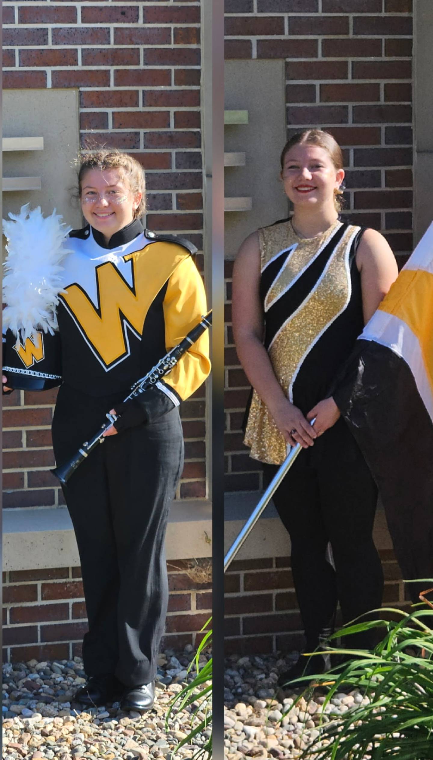 Collins played clarinet her freshmen year and was a member of the guard her sophomore year.