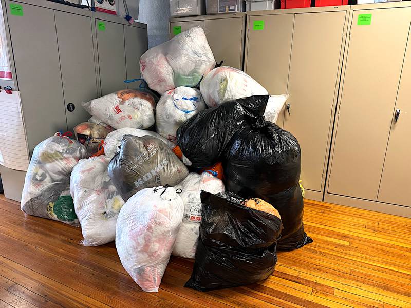 Adair County ISU Extension and Outreach is collecting plastic sacks for its Clover Kids program so they can have a picnic table built for the Adair County Fairgrounds.