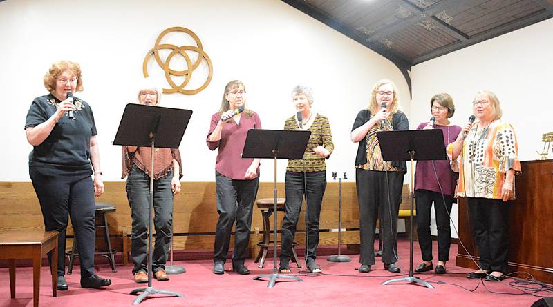 Members of the group Grace Alone perform during the Local Talent Night at The Gathering Place Sunday, Nov. 5.