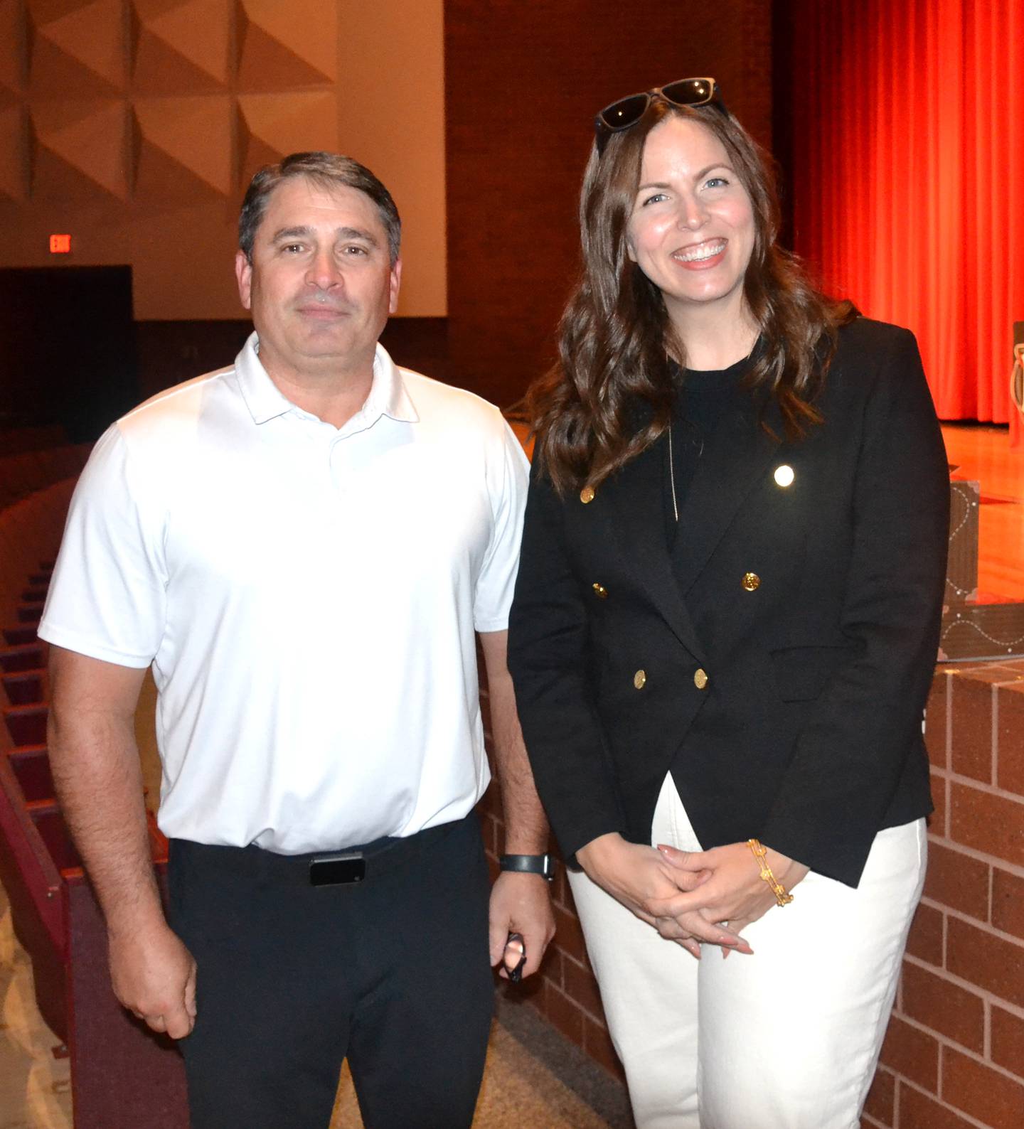 2025 Creston High School Hall of Fame inductees Casey Bryant, class of 1986, and Beth Litwak, class of 1998.