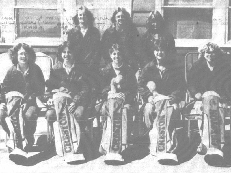 Members of the 1981 Creston girls golf team.