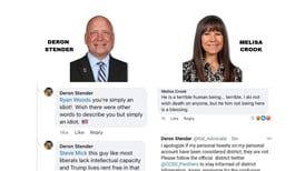 Stender comments cited in lawsuit