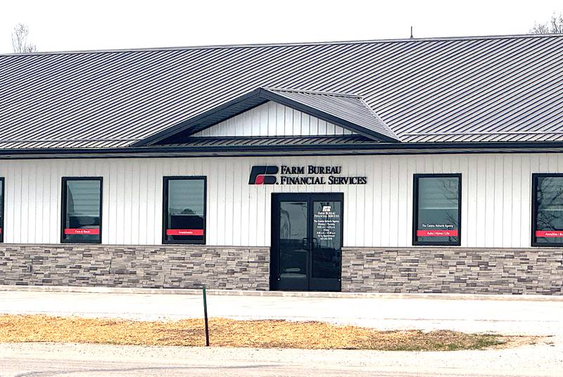 Connie Hohertz Farm Bureau Financial Services/Adair County Farm Bureau held a grand opening celebration Wednesday, April 16, for their new facility at 505 East Iowa Street. Across the street, Greenfield Lumber opened for business through the front door for the first time since work began on Phase One of their remodel.
