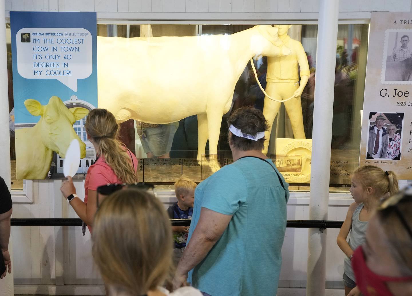 Now a fair highlight, the first butter cow was sculpted in 1911.