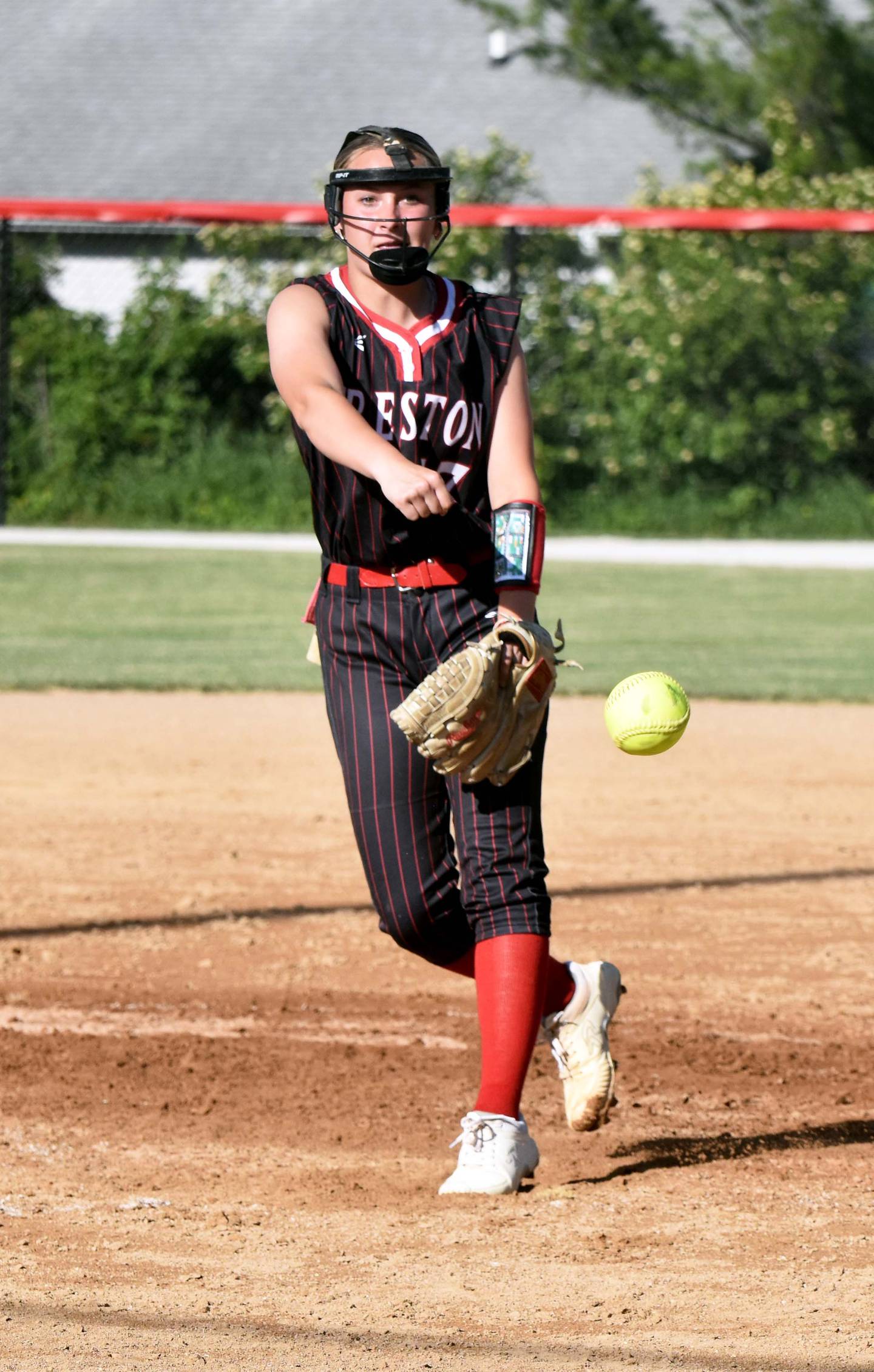 Taryn Fredrickson pitched game one, striking out six batters and allowing no runs.