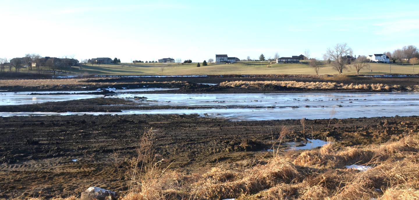 As of Tuesday, Dec. 16, less than 50,000 cubic yards were left to dredge. The project is still scheduled to be complete in March.