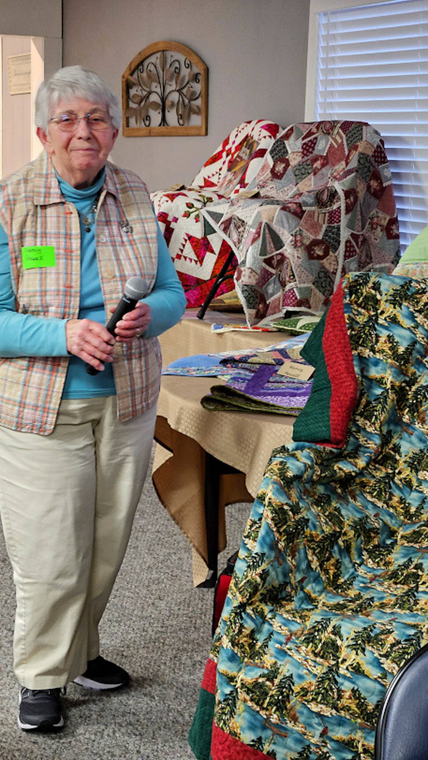 Nancy Powell is one of the founding members of the Patches and Pieces Quilt Guild celebrating its 40th anniversary.