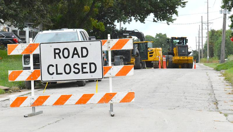 Construction began last week at the intersection of Mills and Cherry for Creston Waterworks' water main improvement project.