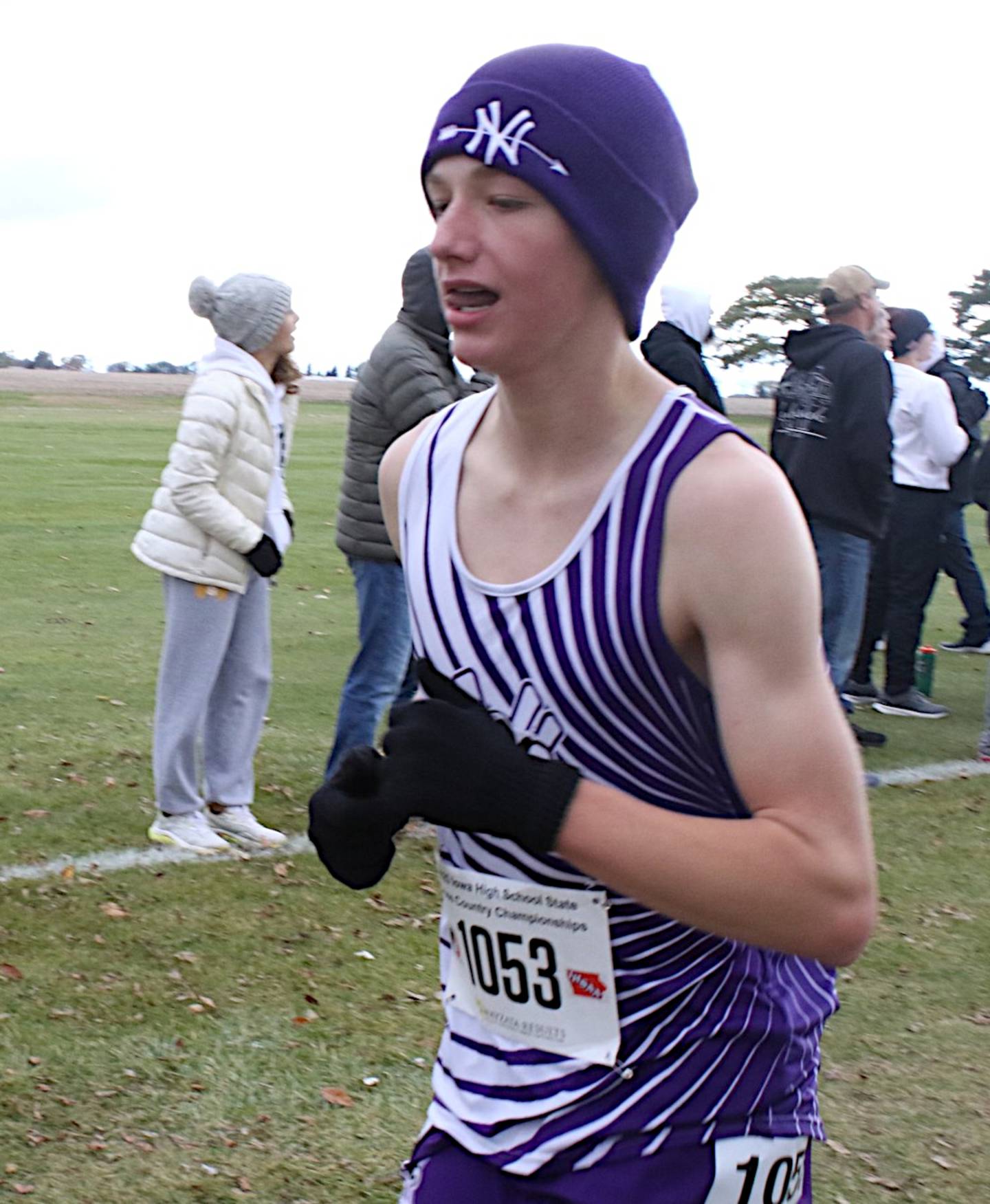 NV's Everett Ehler during the state cross country meet Saturday.