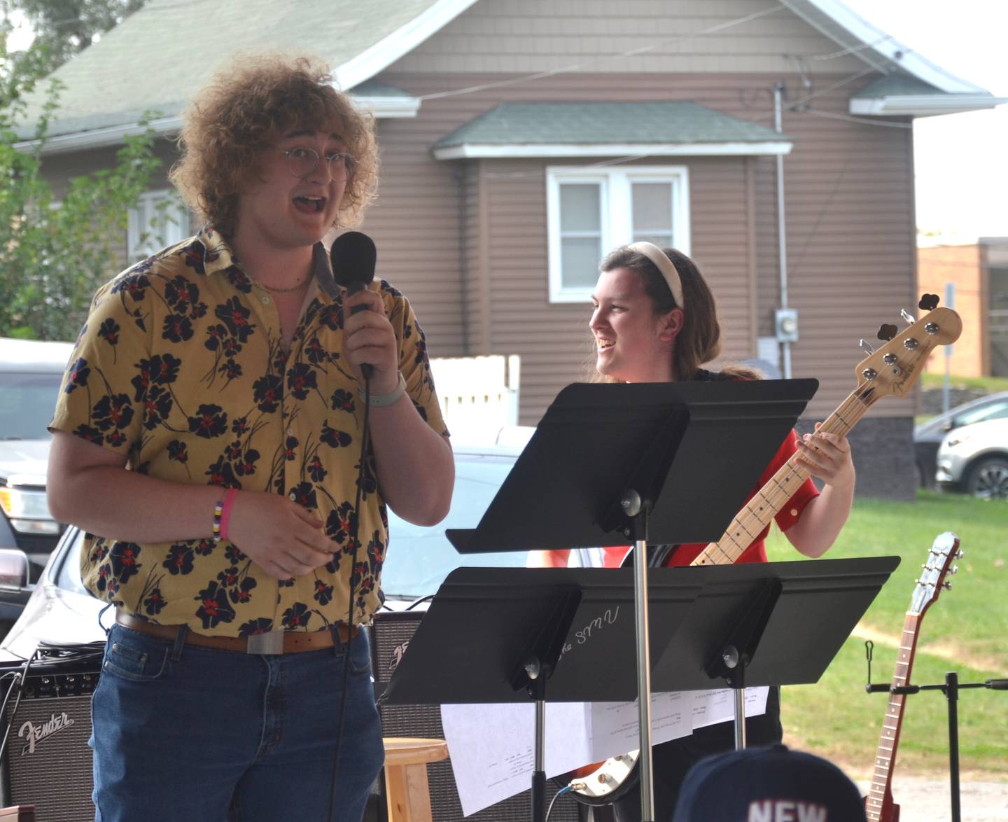 SWCC music students perform at the grand opening of Gibson Memorial Library's pavilion. The program saw low numbers this last fall.