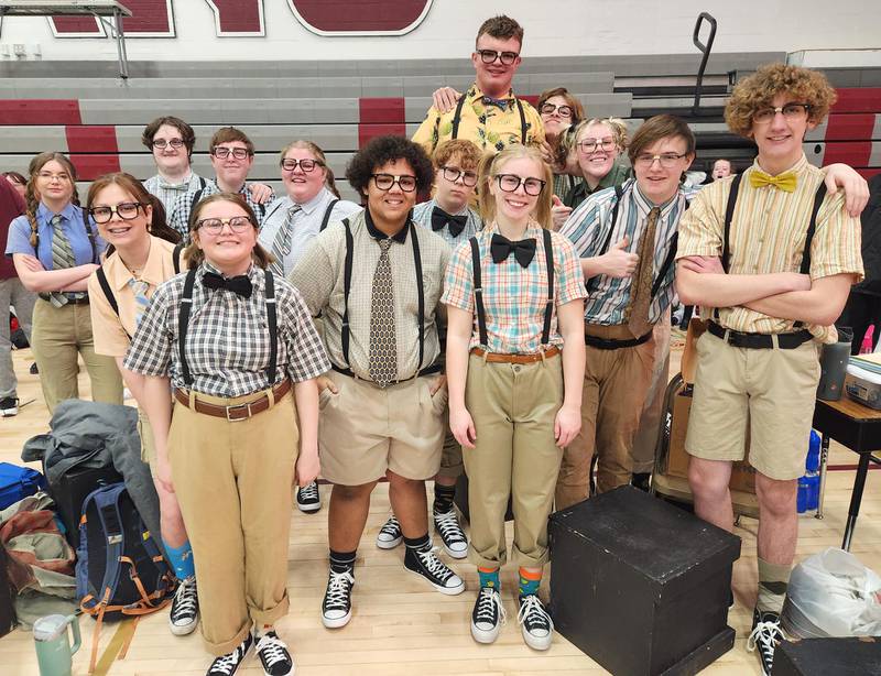 From left: Savannah Jacques, Emma Crawford, Dravin Drake, Dylan Dornack, Shyann Richards-Smith, Lizzie Sprague, Steven Bell, Jonathon Henry, Christian White, Zoe Ralson, Wyatt Hitz, CC Zachary, Sam Duncan, Cash Abuildtrup.