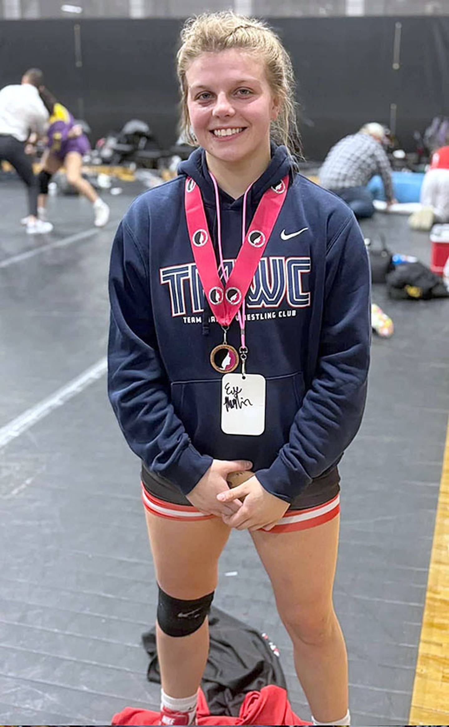 Creston senior Evy Marlin received the Miss Creston Girls Wrestling Award. Marlin compiled a 44-7 record this season in placing fourth at the state tournament, and finished with a program-high 98 career victories.