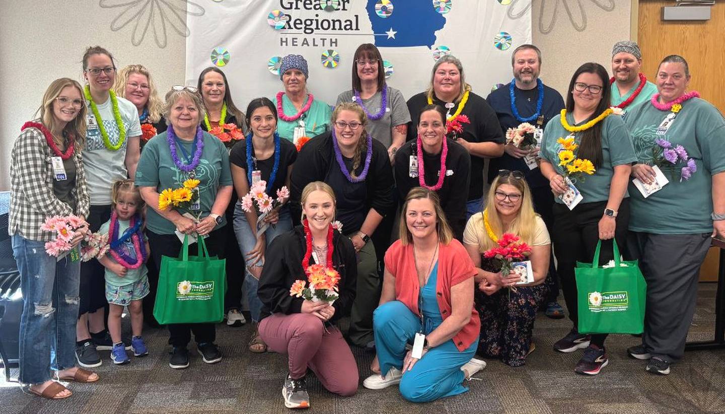 Greater Regional Health had 18 nurses nominated for the DAISY award for spring 2025.