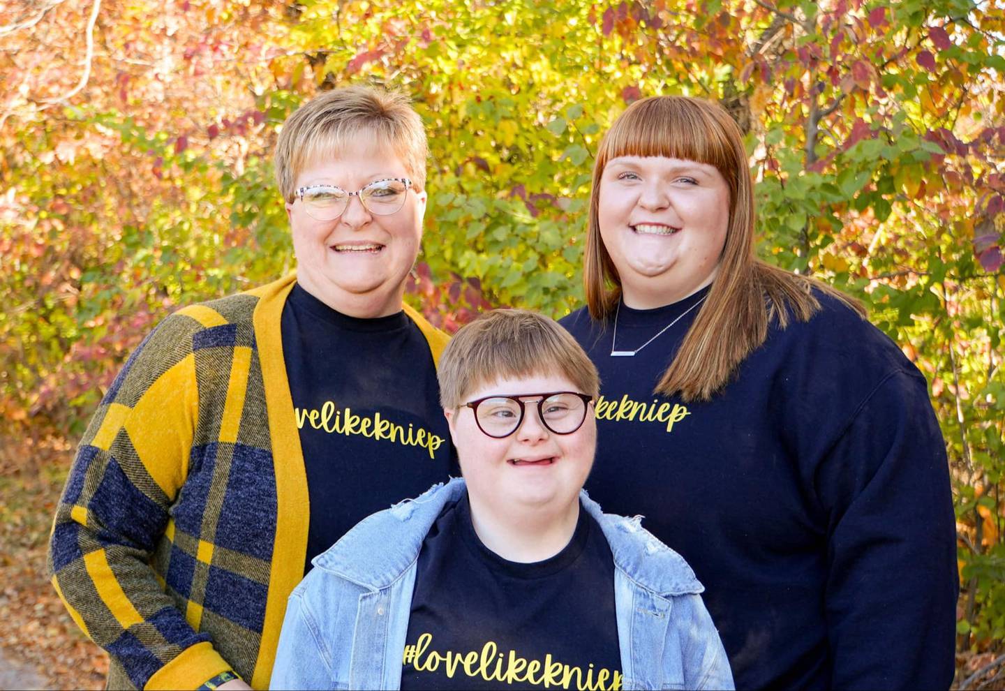 From left, Shaun, Tesssa and Jillian Kniep.