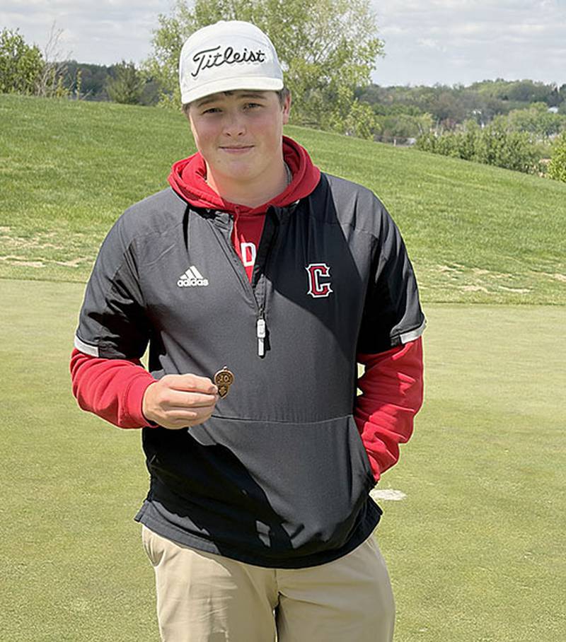 Creston's Marshall Long earned all-conference recognition by placing 12th at the Hawkeye Ten tournament with an 18-hole round of 80.