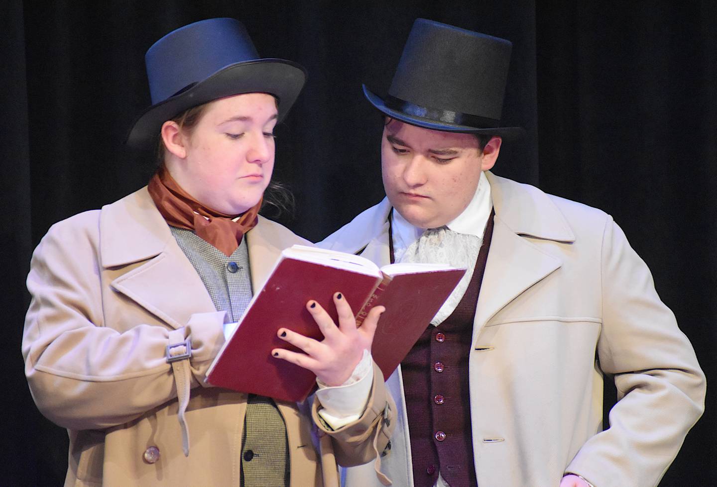 Creston drama students perform "The Legend of Sleepy Hollow."