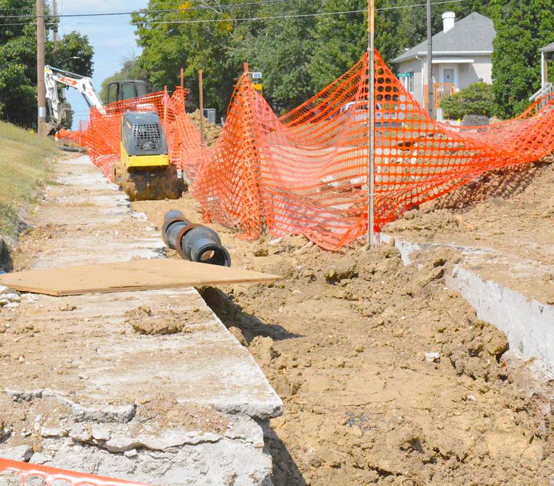 Construction on Maple Street will continue into the end of the year.