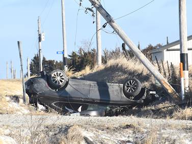 High-speed chase ends in crash 