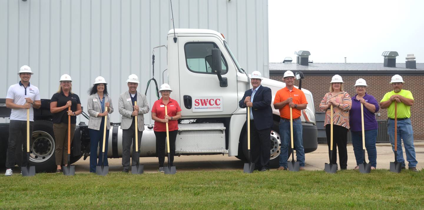 Community members and representatives from participating companies joined SWCC Thursday for the groundbreaking of the new CDL addition.
