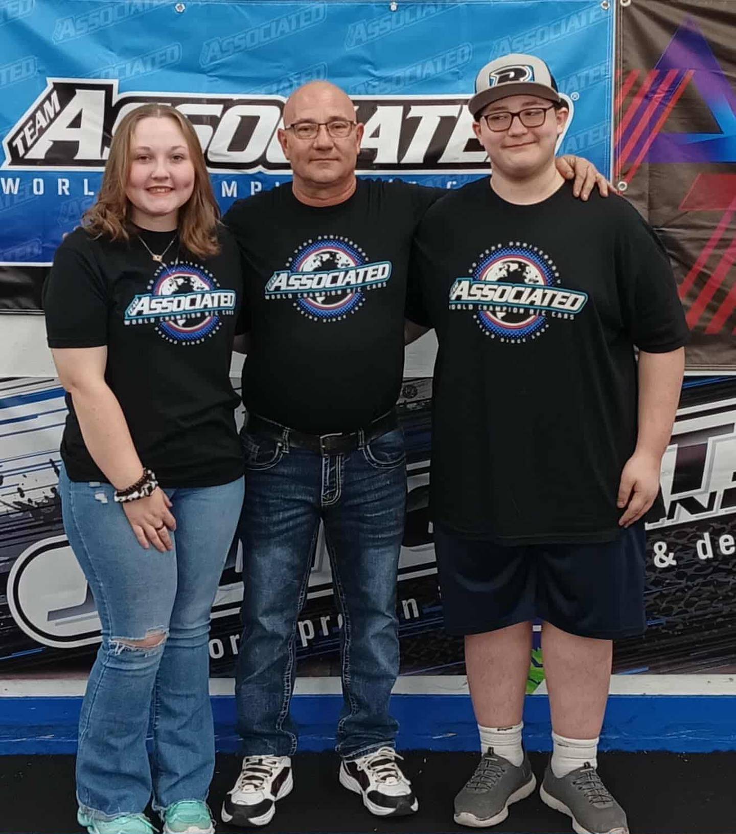 The Peavlers, who compete and travel together in RC car races across Iowa and beyond. From left, Jana, David, Jayme.