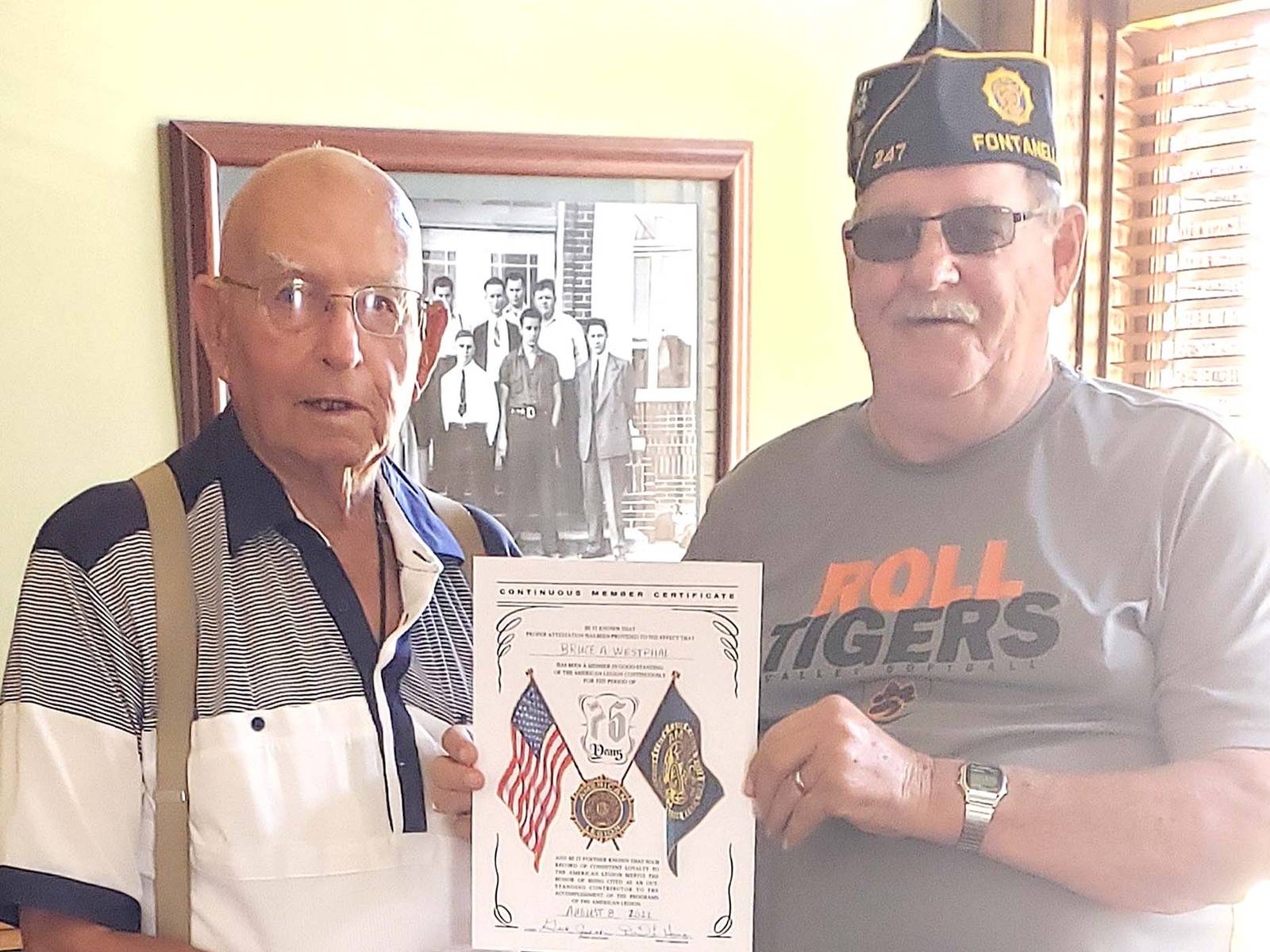Westphal marks 75 years with American Legion Creston News
