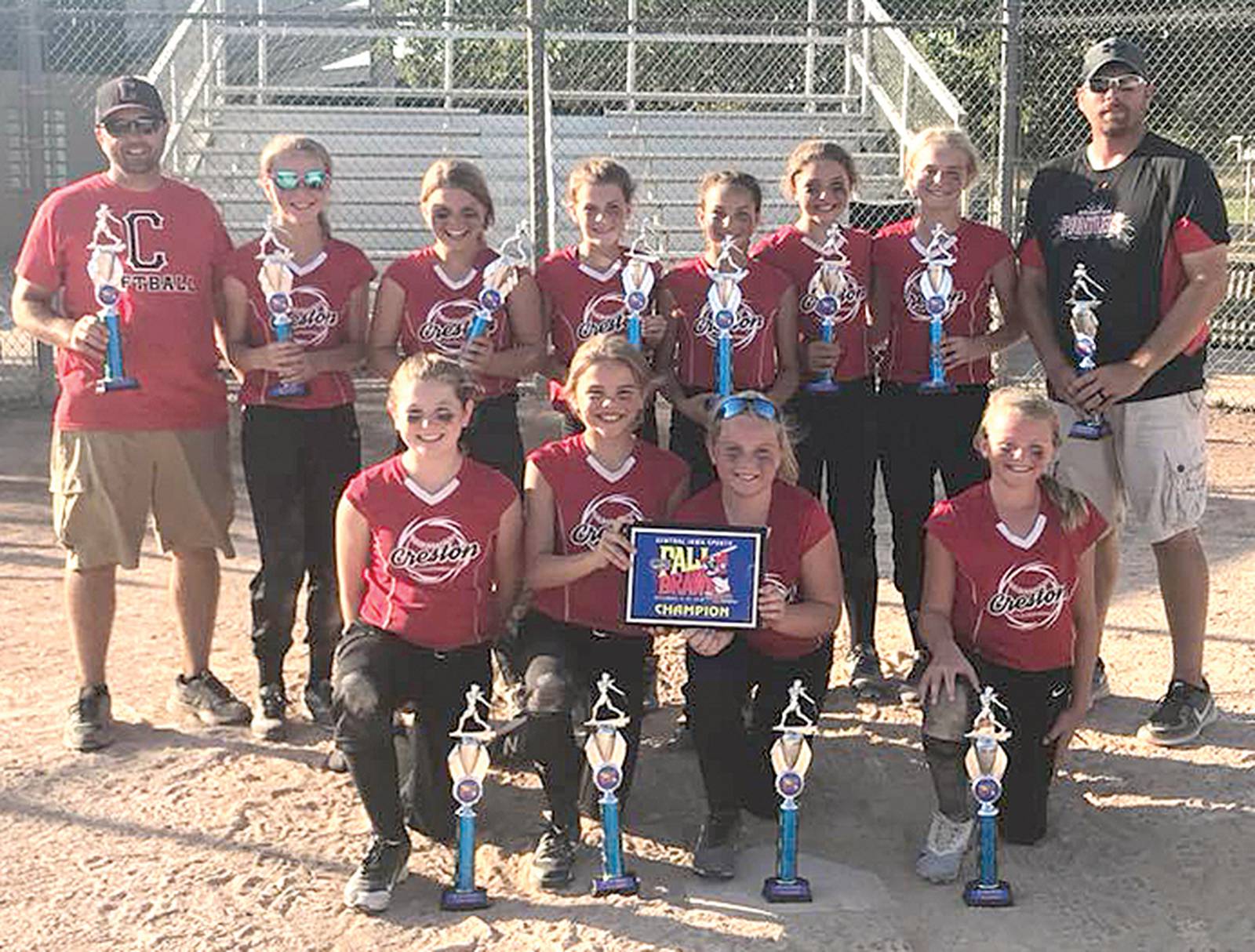 Creston Middle School volleyball photos; 12andunder softball team