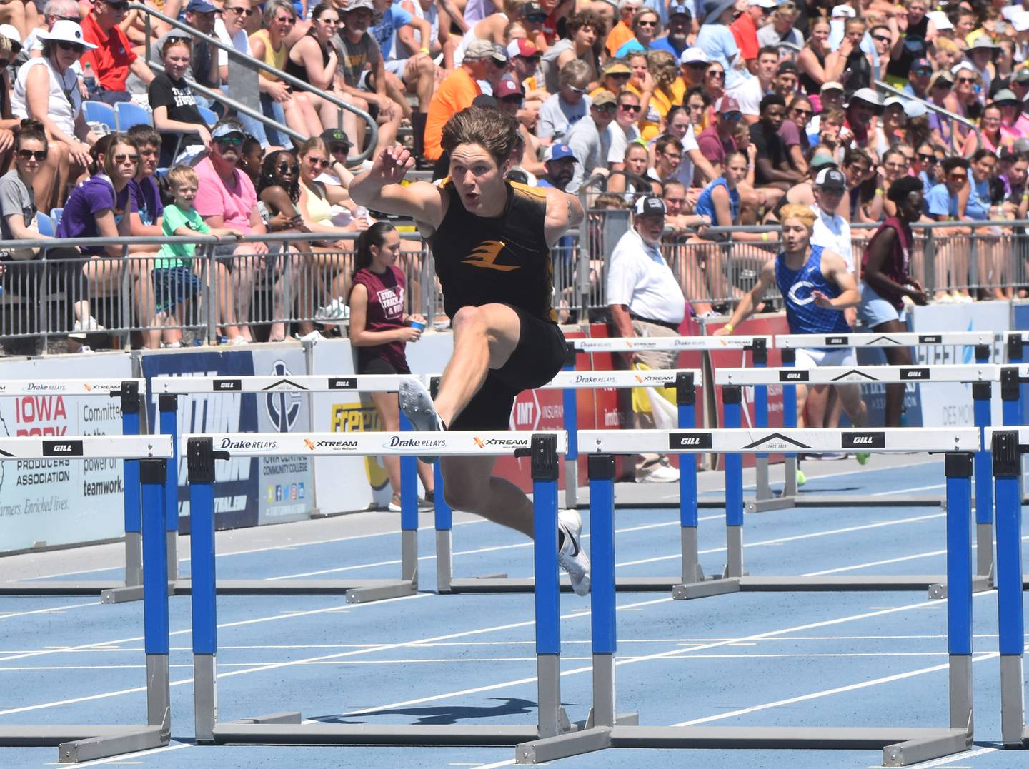 JJ Martin-England - first in 1A shuttle hurdle relay, second in sprint medley relay