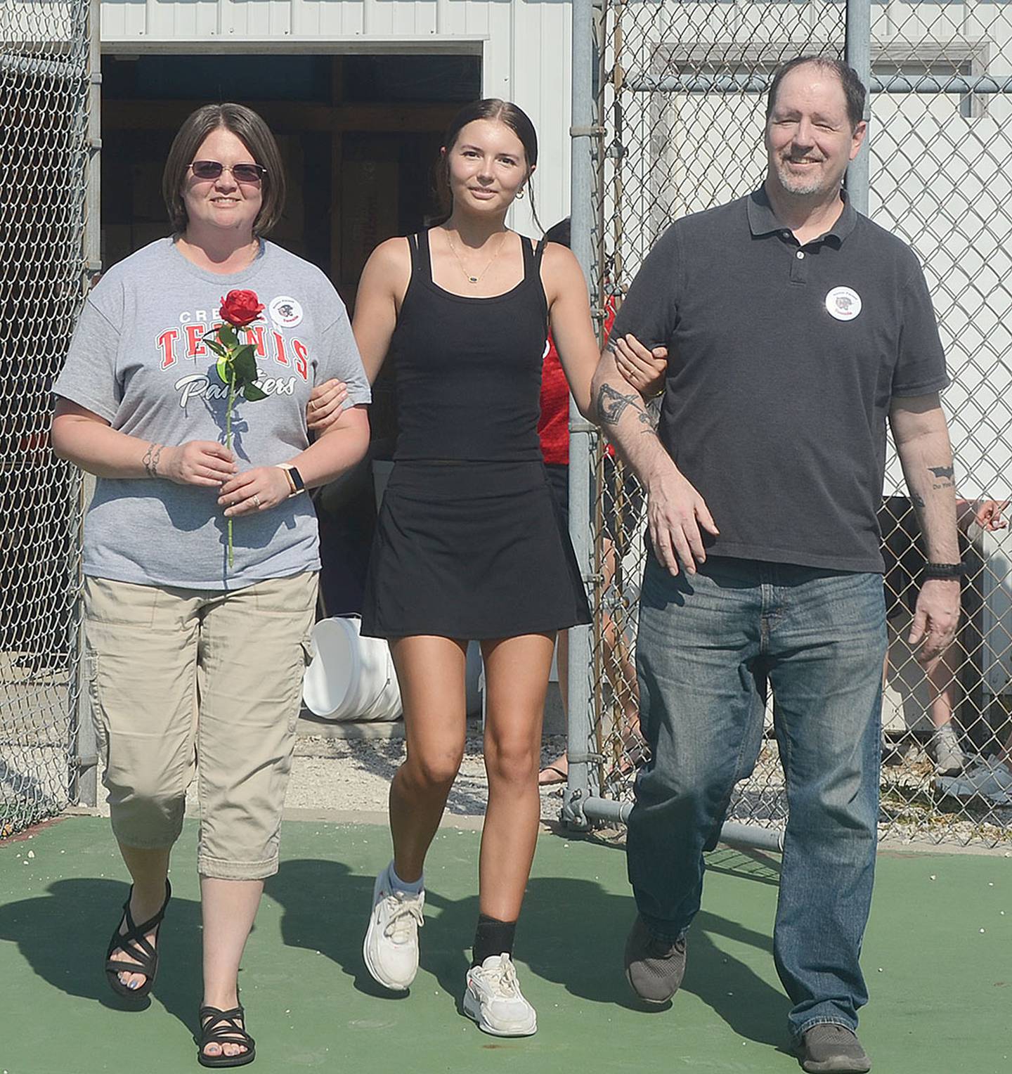 Creston tennis senior Savannah Jaques, daughter of Daren and Becky Jaques.