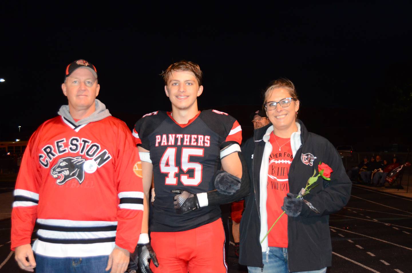 Brennan Hayes with parents Jason and Wendy