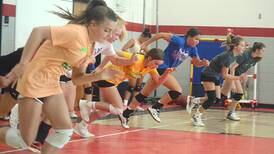Scenes from Creston’s volleyball camp on Monday