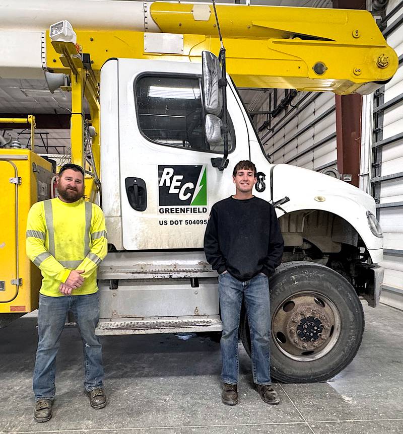 Ross Wright and Mike Auten, both linemen at Farmers Electric Cooperative, based in Greenfield, traveled recently for a 10-day trip to South Carolina to help a cooperative there restore power to member-customers follow Hurricane Helene.