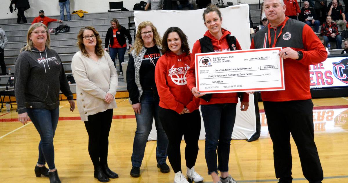Booster club donates to activities department Creston News