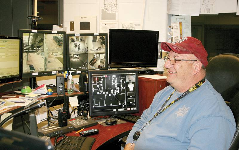 Shown in 2019, Denny Denton retired recently after 40 years and one day serving Adair County as a dispatcher and jailer in the sheriff's office.
