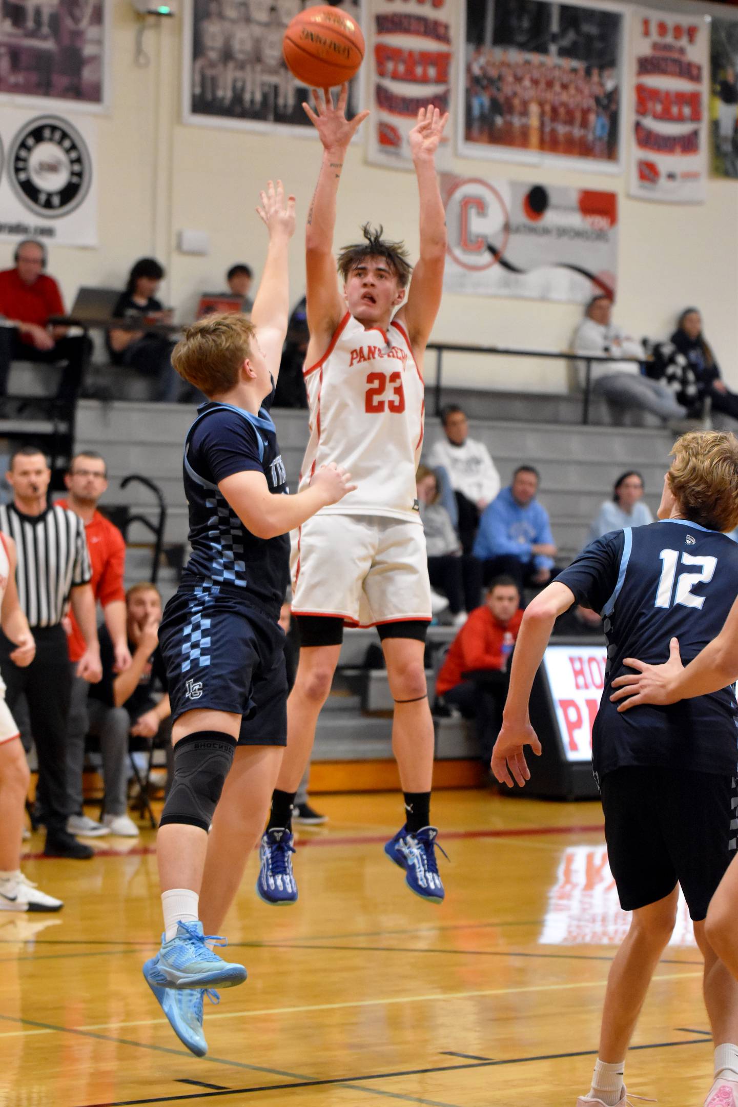 Senior Jake Hoyt led all scoring Thursday against Lewis Central with 20 points.