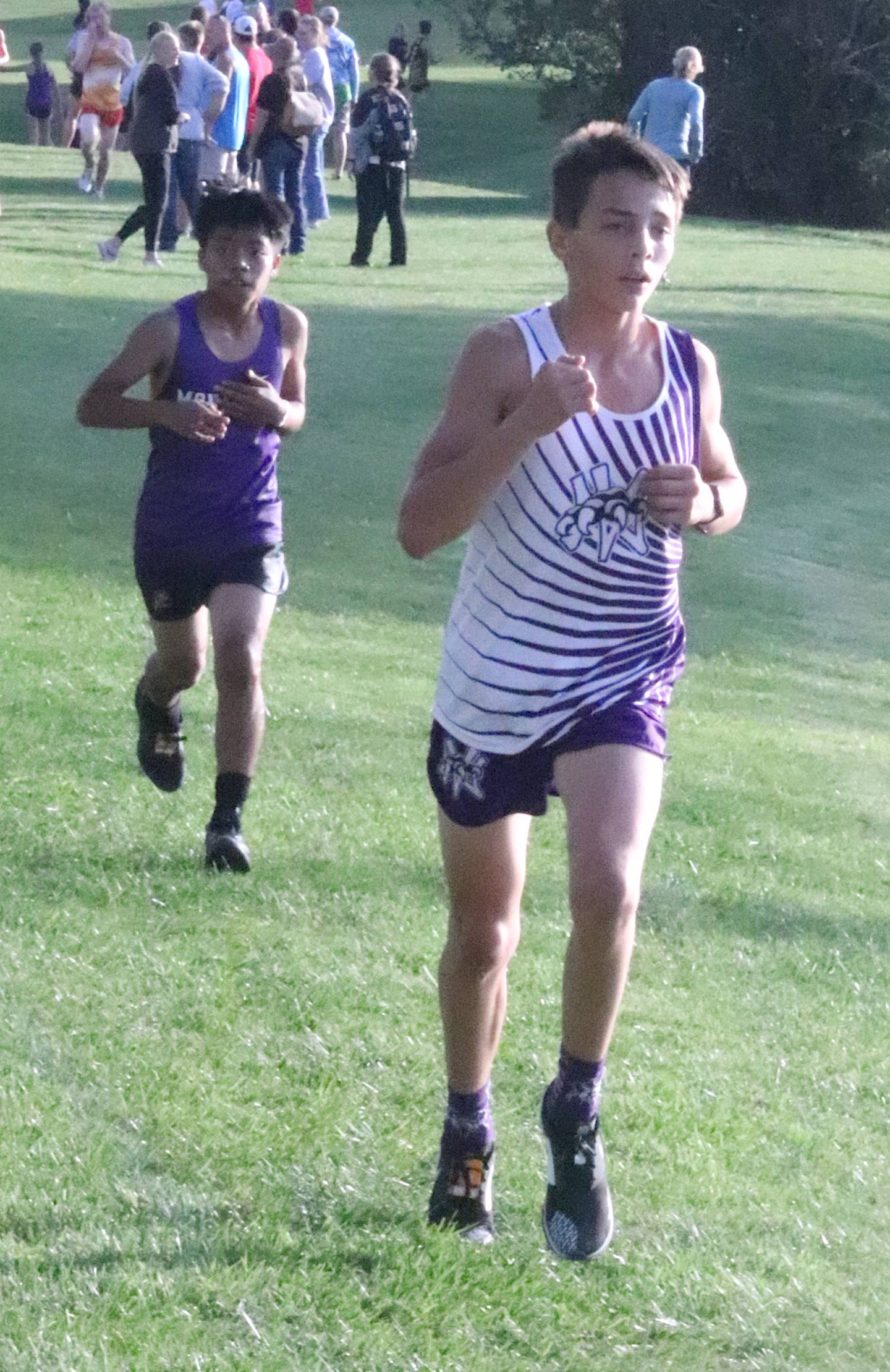 The Wolverines' Josh Nelson runs at Atlantic last week, where he finished 81st.