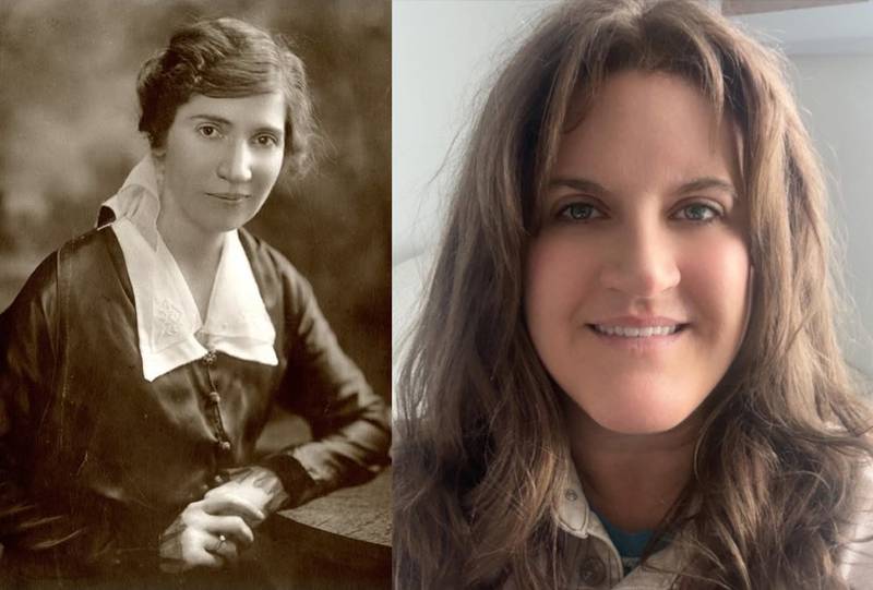 Jessie Field Shambaugh, left, is a vital founder of 4-H clubs nationwide. A documentary on her legacy is being produced for Iowa PBS by Laurel Bower, right.
